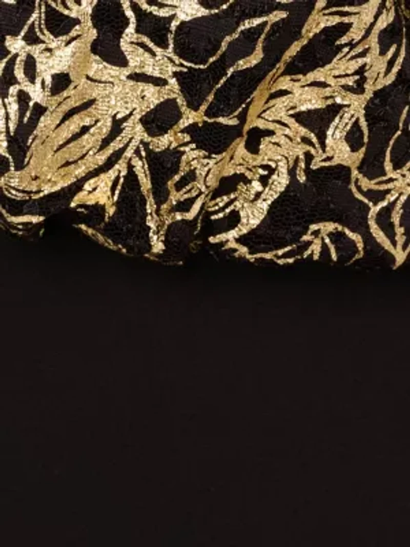 Lace And Crepe Jumpsuit