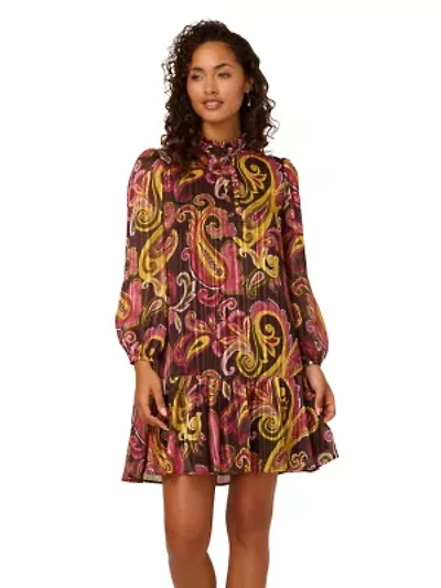 Mock Neck Midi Dress