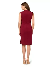Ruffle Scuba Midi Dress