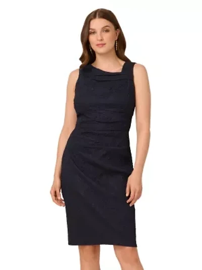 Boat Neck Sheath Dress
