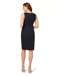 Boat Neck Sheath Dress