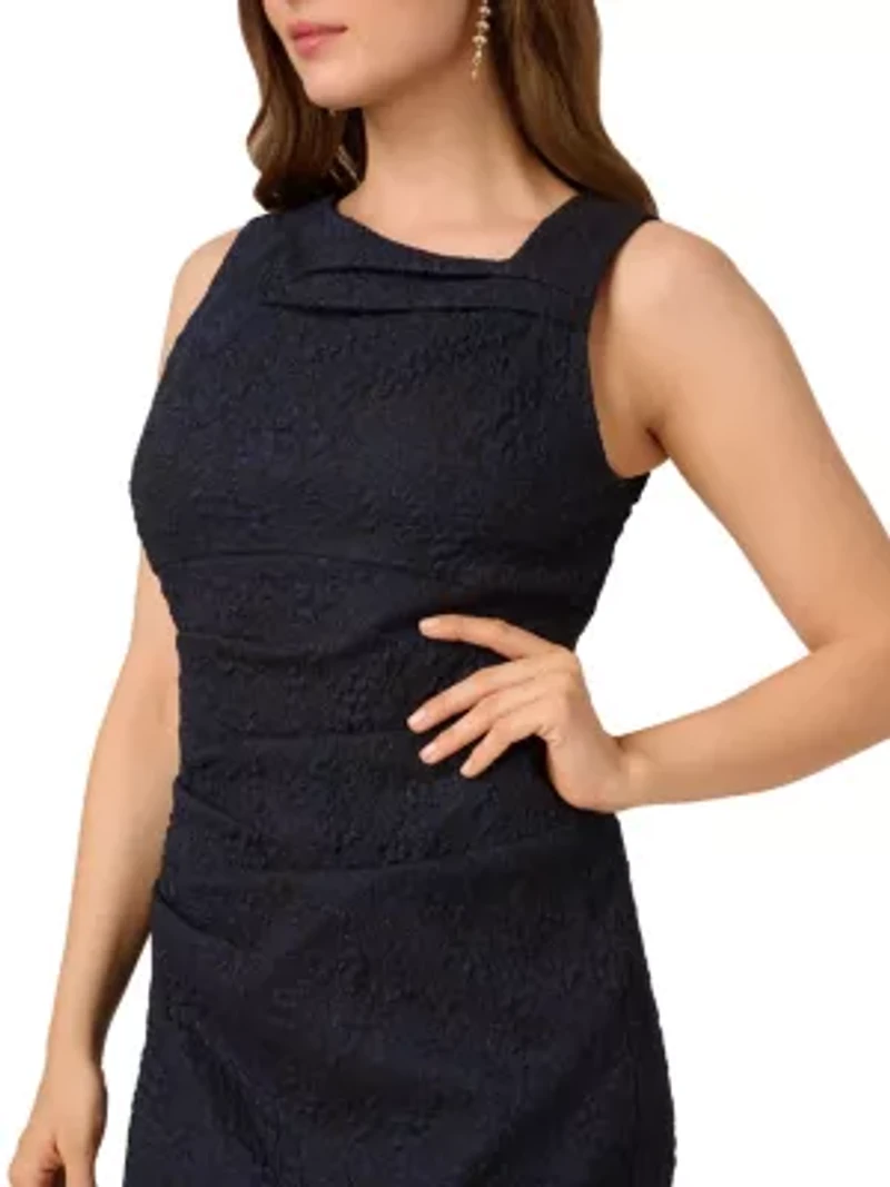 Boat Neck Sheath Dress