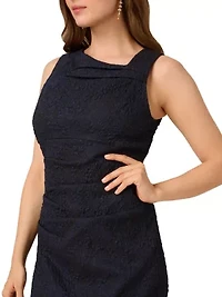 Boat Neck Sheath Dress