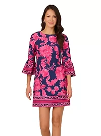 Bell Sleeve Short Dress