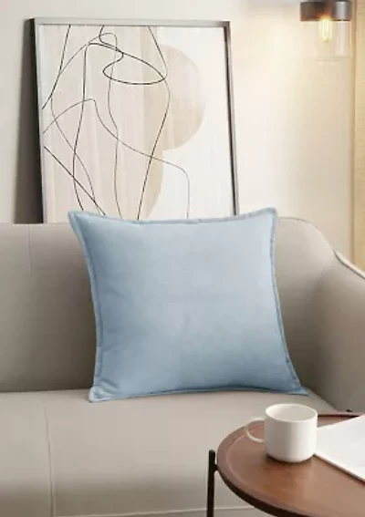 Faux Linen Decorative Pillow