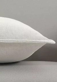 Faux Linen Decorative Pillow