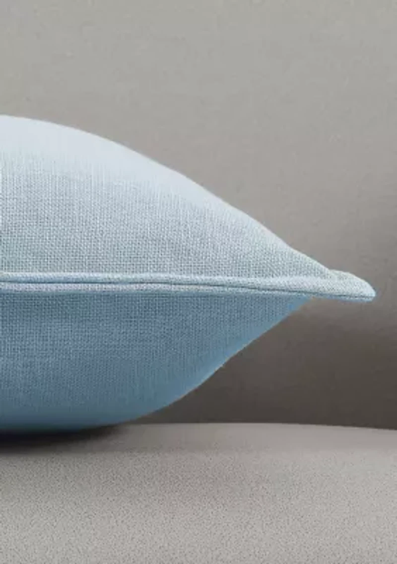 Faux Linen Decorative Pillow