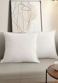 Faux Linen Decorative Pillow