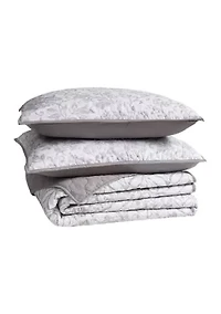 New Haven Gray 3 Piece Quilt Set