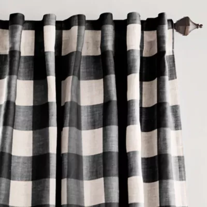 Grainger Buffalo Check Blackout Window Curtain