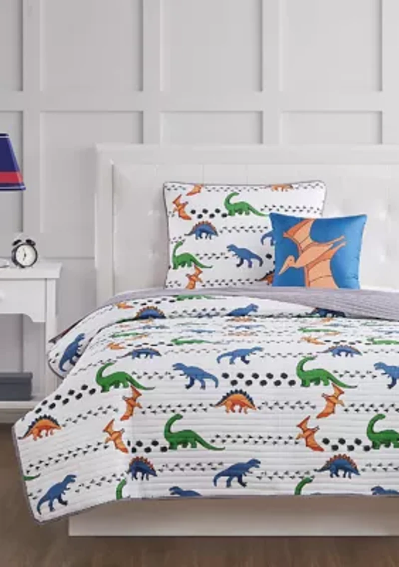 Dino Tracks Quilt Set