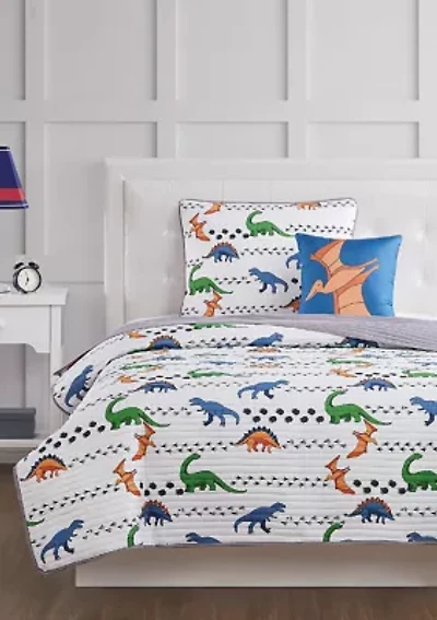 Dino Tracks Quilt Set