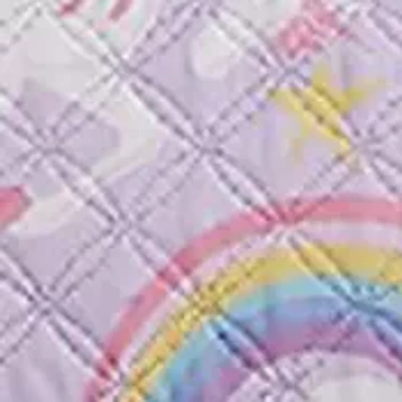 My World Rainbow Unicorn Full 4 Piece Quilt Set