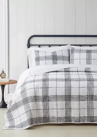 Cottage Plaid Quilt Set