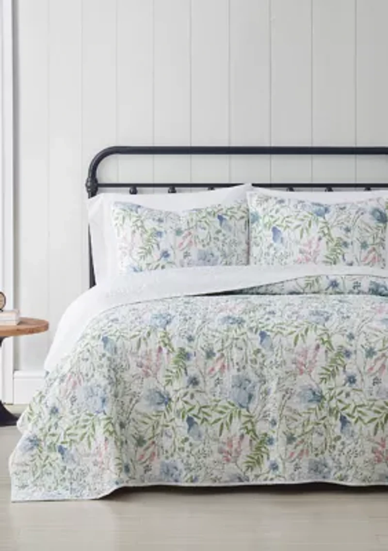 Field Floral Quilt Set