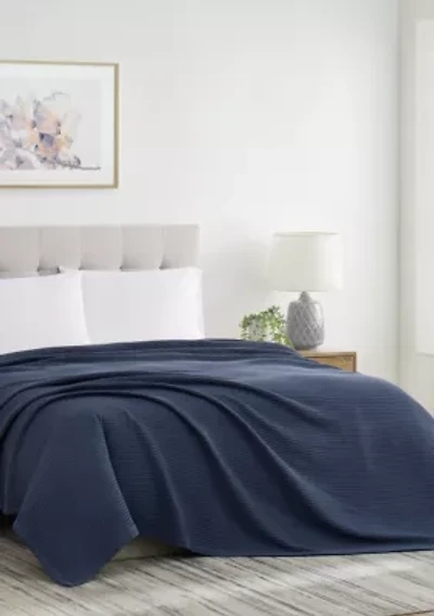 Heritage Cotton Waffle Blanket
