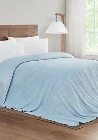 Truly Soft Velvet Plush Light Blue Family Blanket