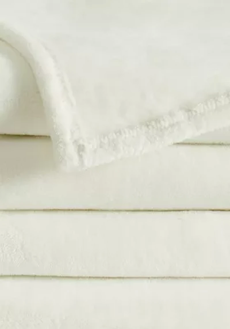 Truly Soft Velvet Plush Light Blue Family Blanket