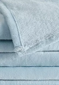 Truly Soft Velvet Plush Light Blue Family Blanket