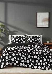 Truly Soft Sophia Dot King 3 Piece Quilt Set