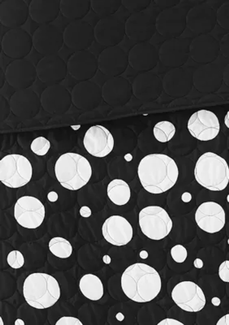 Truly Soft Sophia Dot King 3 Piece Quilt Set