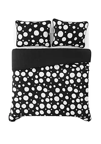 Truly Soft Sophia Dot King 3 Piece Quilt Set