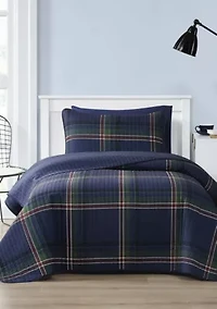 Truly Soft Bronson Plaid King 3 Piece Quilt Set