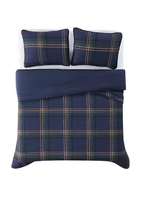Truly Soft Bronson Plaid King 3 Piece Quilt Set