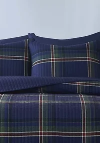 Truly Soft Bronson Plaid King 3 Piece Quilt Set