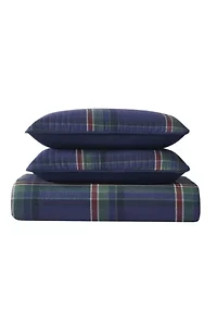 Truly Soft Bronson Plaid King 3 Piece Quilt Set