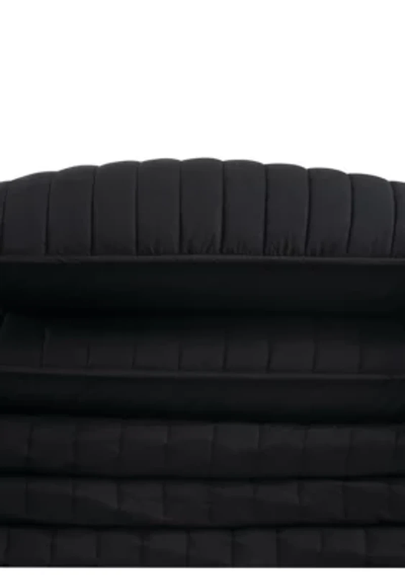 Brooklyn Loom Solid Cotton Percale Blush Twin/Twin XL 2 Piece Quilt Set