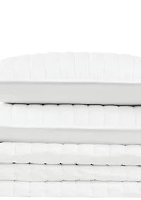 Brooklyn Loom Solid Cotton Percale Black Twin/Twin XL 2 Piece Quilt Set