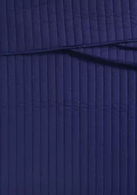 Brooklyn Loom Solid Cotton Percale Black Twin/Twin XL 2 Piece Quilt Set