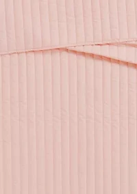 Brooklyn Loom Solid Cotton Percale Black Twin/Twin XL 2 Piece Quilt Set