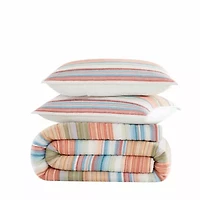 Oceanfront Resort Palm Beach Yarn Dye Stripe 3 Piece King Quilt Set