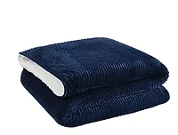 Brooklyn Loom Corduroy Blue 50x70 Throw