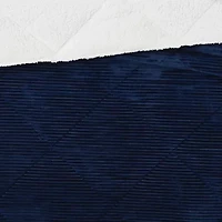 Brooklyn Loom Corduroy Blue 50x70 Throw