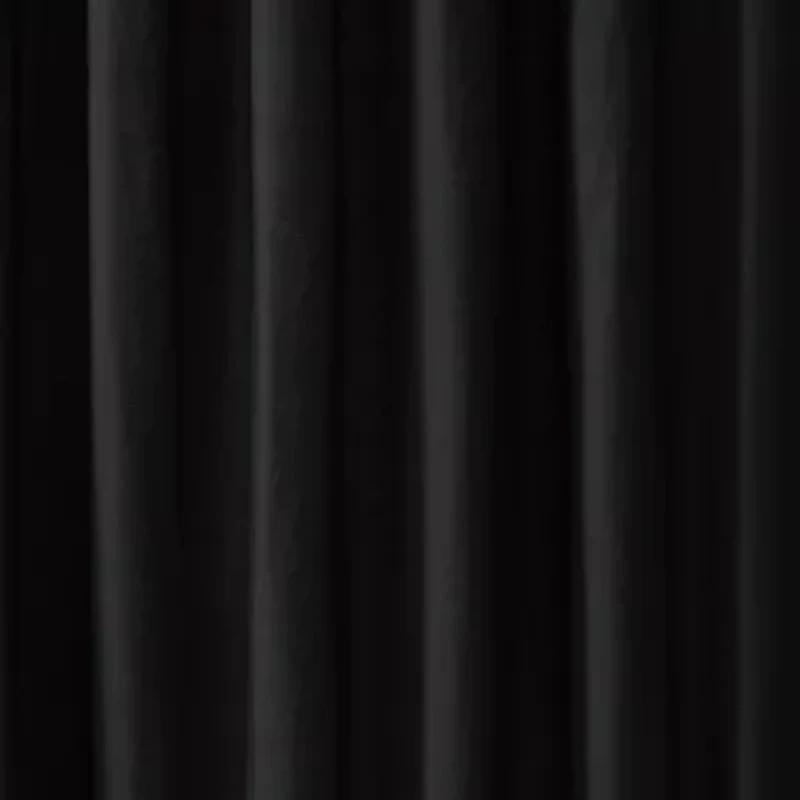Cannon Solid Cotton Percale Light Blue 50x84 Window Curtain Pair