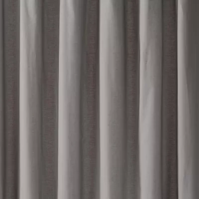 Cannon Solid Cotton Percale Light Blue 50x84 Window Curtain Pair