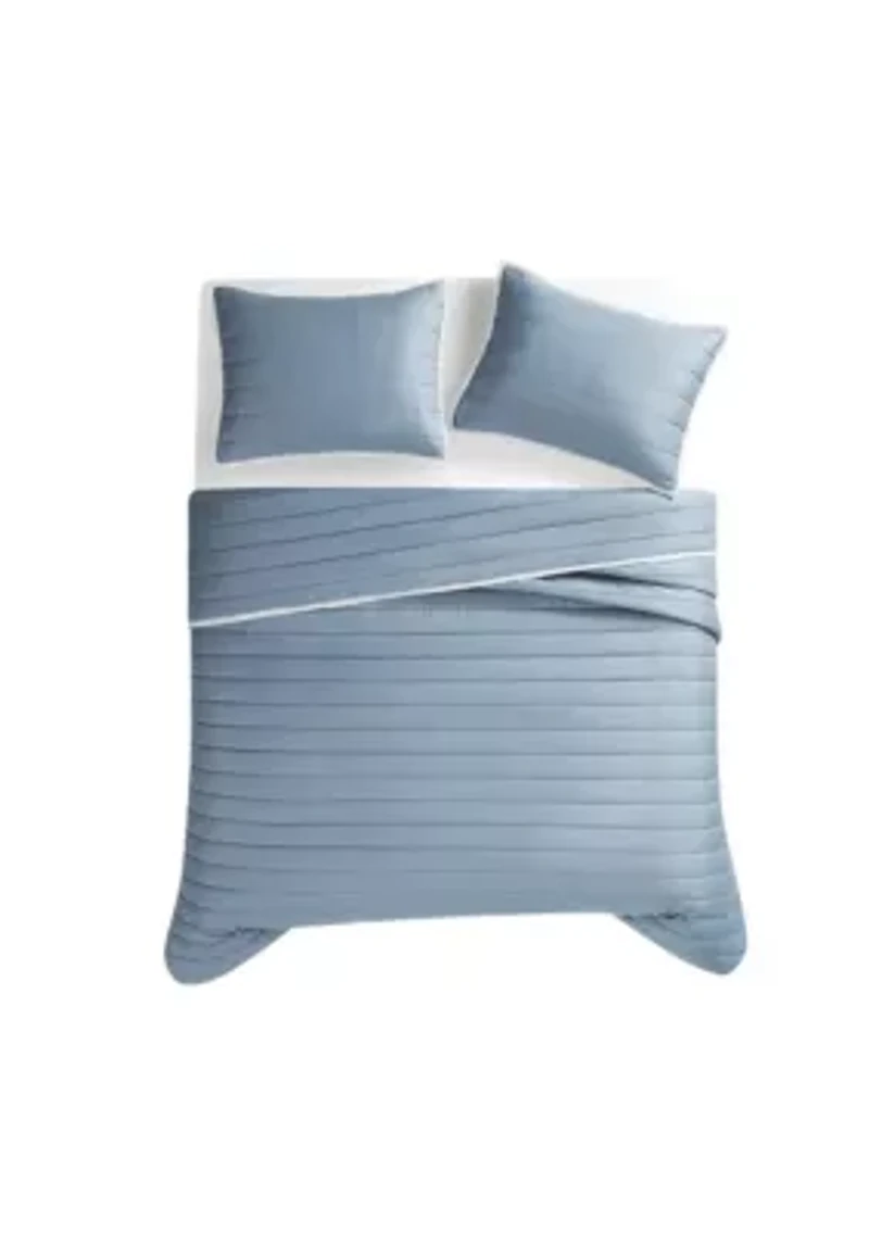 Christian Siriano NY® Cotton Sateen Blush King 3 Piece Quilt Set