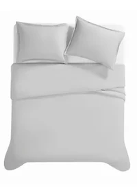 Borghese Roma 400TC Percale Cotton Khaki King 3 Piece Duvet Set