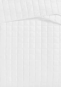 The Farmhouse by Rachel Ashwell Ruffled Washed Cotton White King 3 Piece Quilt Set