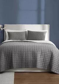 Brooklyn Loom Essential Cotton Natural Twin/Twin XL 2 Piece Quilt Set