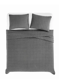 Brooklyn Loom Essential Cotton Natural Twin/Twin XL 2 Piece Quilt Set