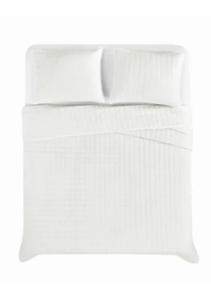 Brooklyn Loom Essential Cotton Natural Twin/Twin XL 2 Piece Quilt Set