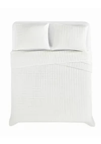 Brooklyn Loom Essential Cotton Natural Twin/Twin XL 2 Piece Quilt Set