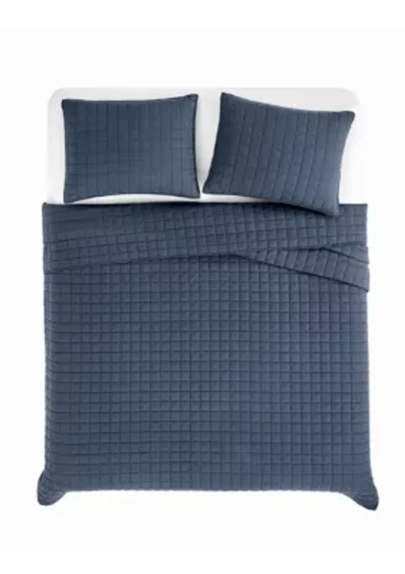 Brooklyn Loom Essential Cotton Natural Twin/Twin XL 2 Piece Quilt Set