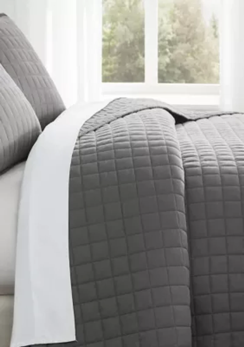 Brooklyn Loom Essential Cotton Natural Twin/Twin XL 2 Piece Quilt Set