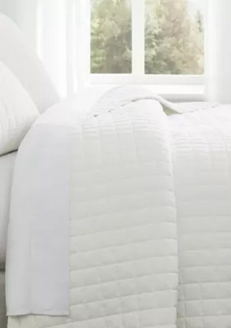Brooklyn Loom Essential Cotton Natural Twin/Twin XL 2 Piece Quilt Set