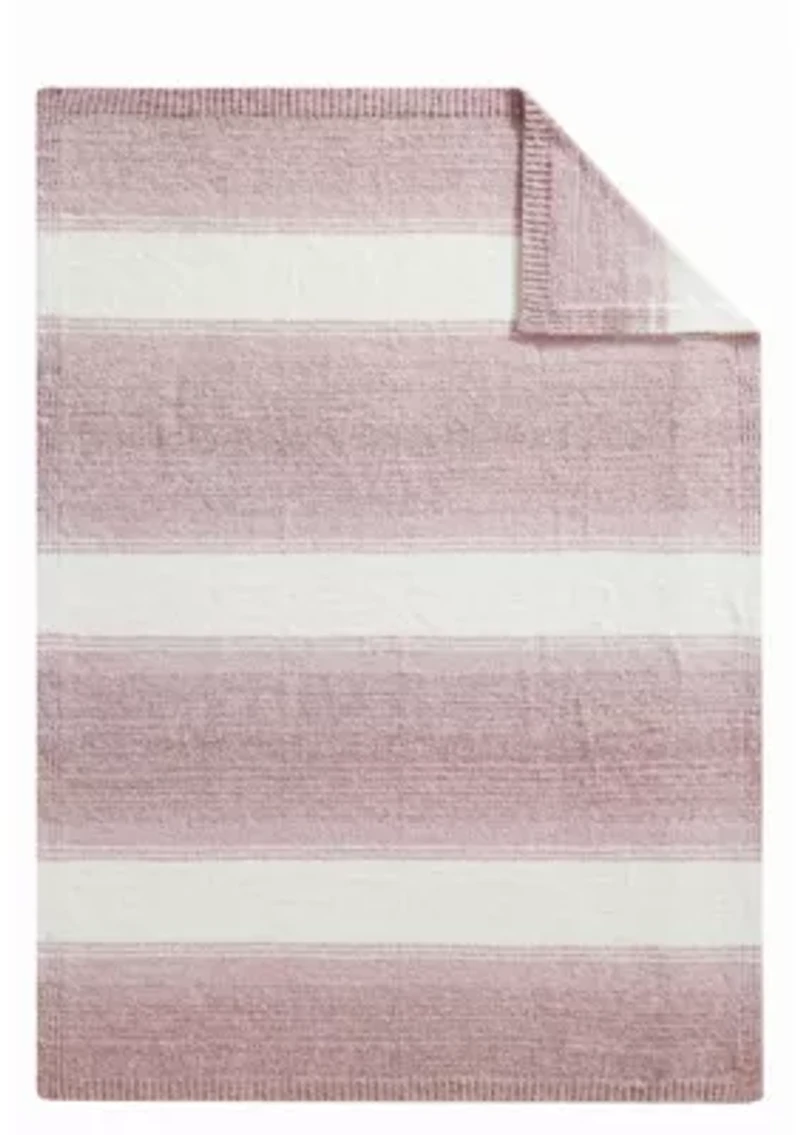 Brooklyn Loom Feathered Ombre Blue 50x70 Throw